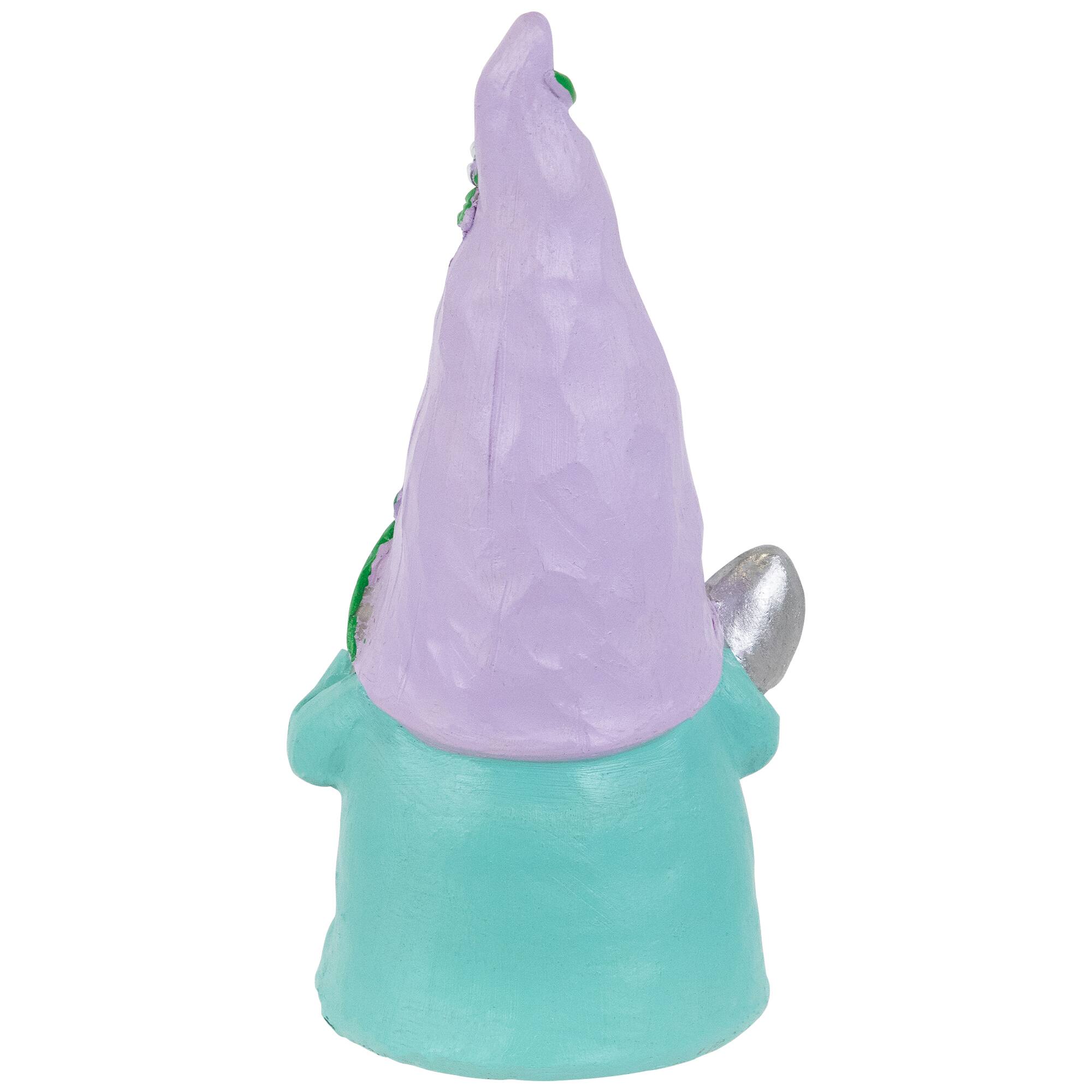 8" Happy Gardening Gnome with Shovel Outdoor Garden Statue
